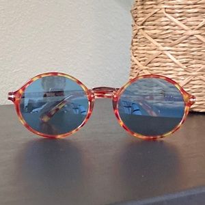 Men’s Persol 3208S Typewriter Evolution Sunglasses Tortoise Red Light Blue Lens